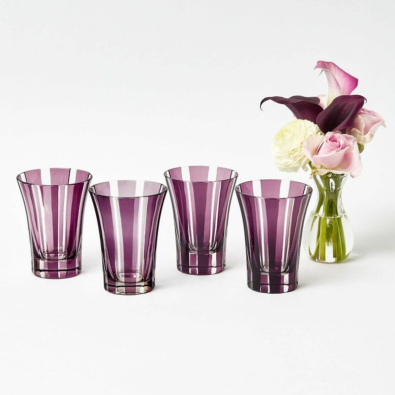 Aubergine Positano Glasses (Set Of 4) Glasses