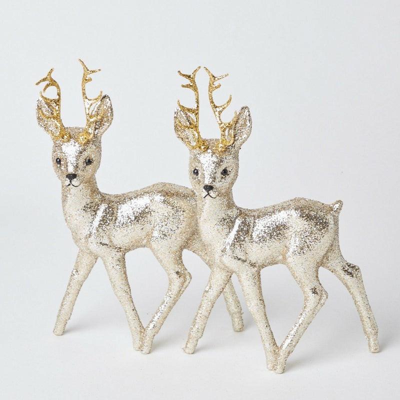 Baroque Reindeer (Pair) Christmas Decorations