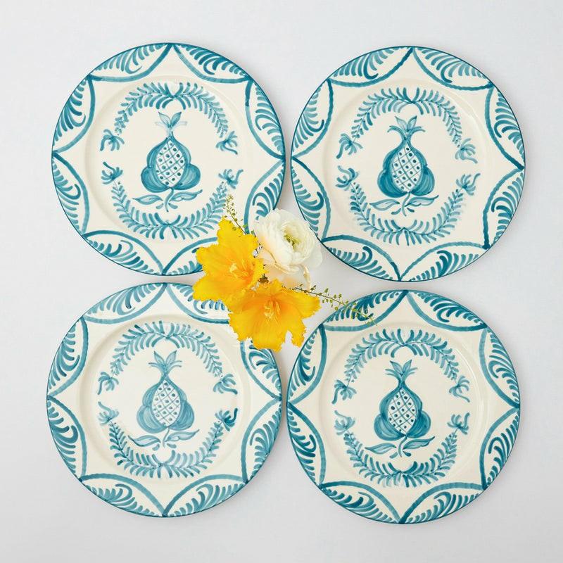 Blue Melograno Dinner Plates (Set Of 4) Crockery