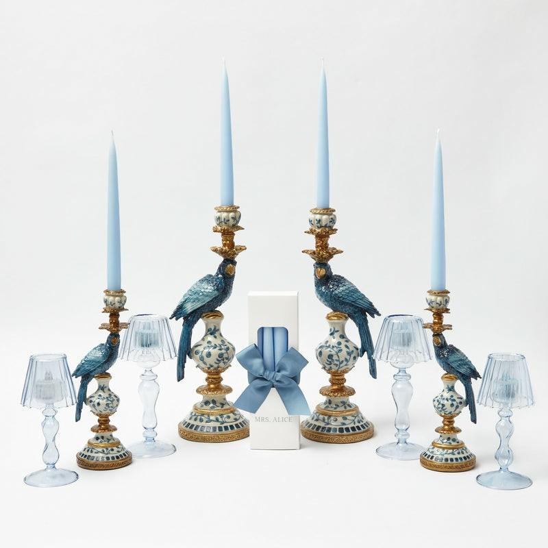 Blue Parrot Candlescape Candleware