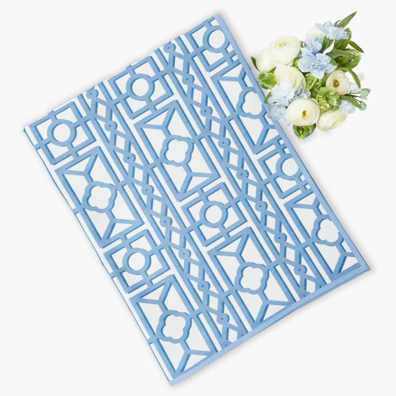 Blue Pavilion Trellis Tablecloth Table Linen