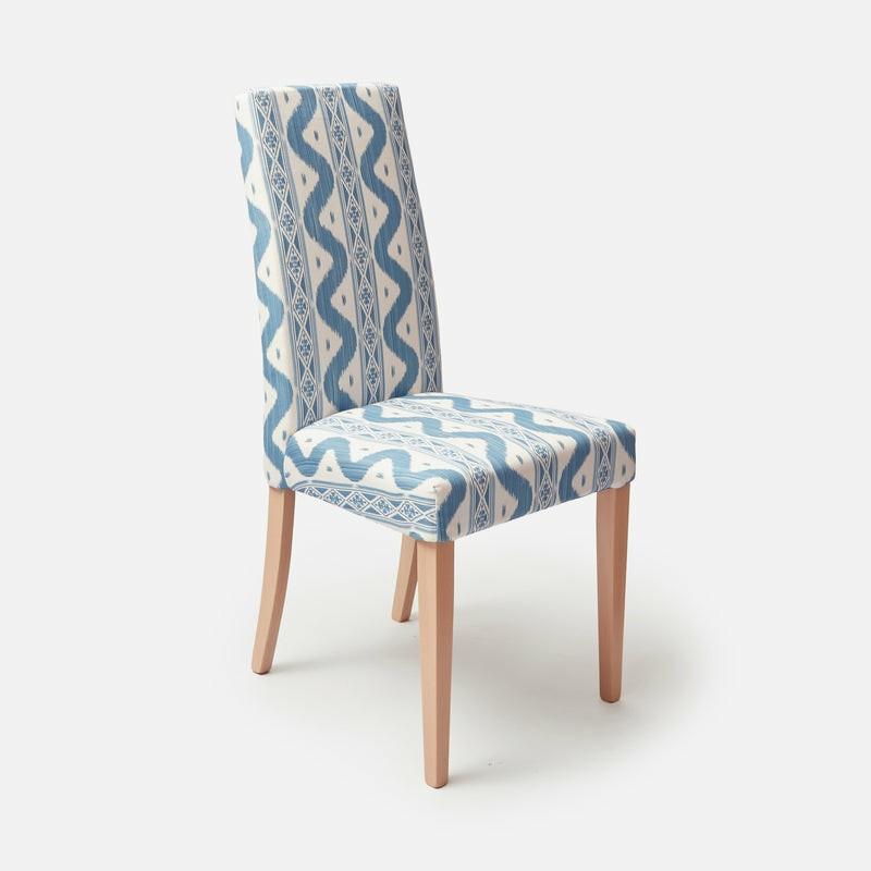 Charlotte Blue Ikat Dining Chair Furniture