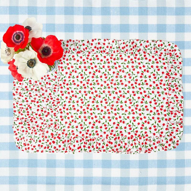 Cherry Ruffle Placemats (Set Of 4) Placemats