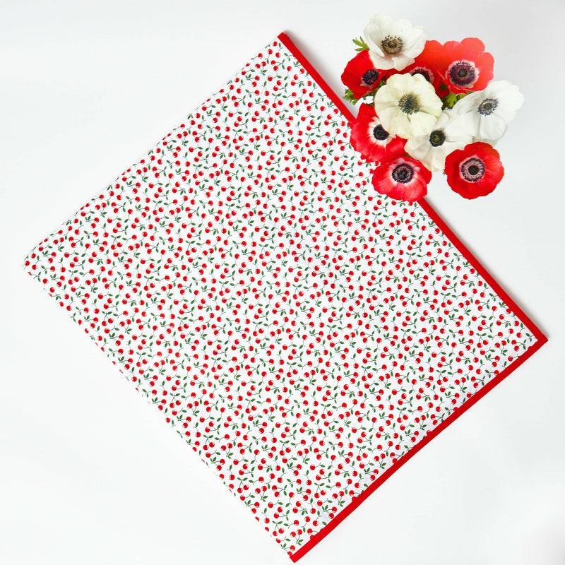 Cherry Tablecloth Table Linen