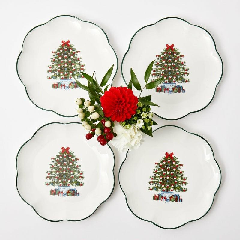 Christmas Tree Dinner Plate (Set Of 4) Crockery