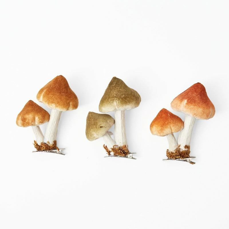 Clip On Mixed Mushroom Set Autumn Decorations