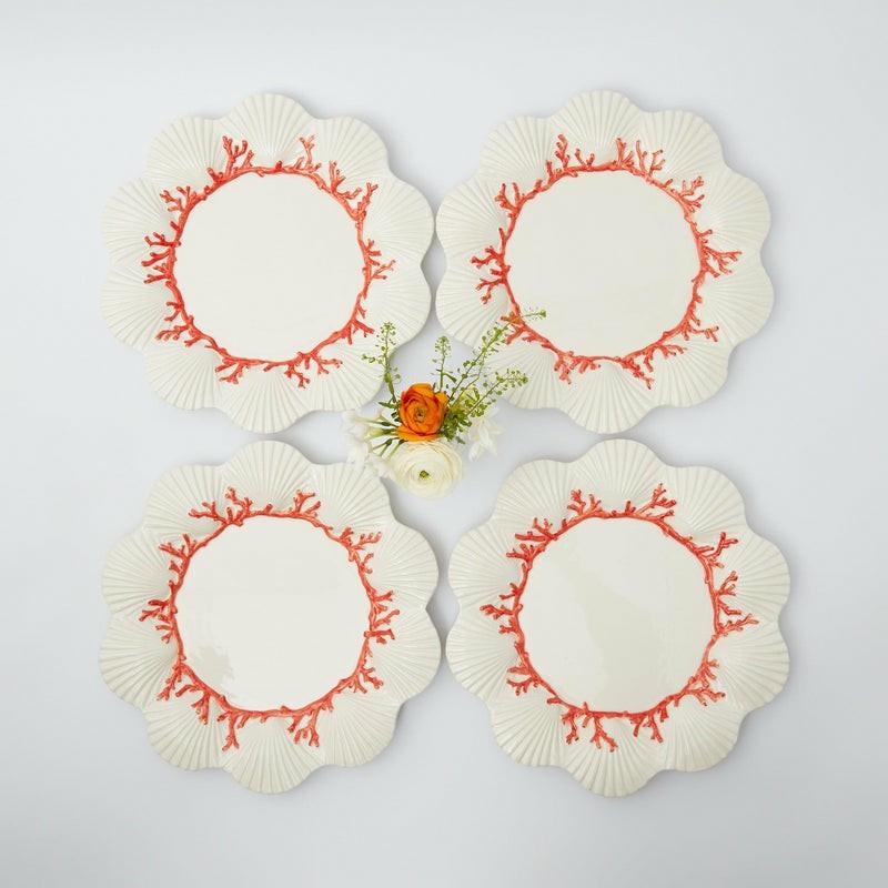 Coral Dinner Plates (Set Of 4) Crockery