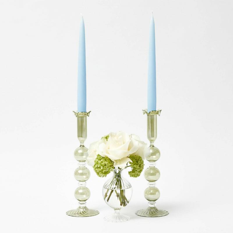 Eden Green Candle Holders (Pair) Candle Holders