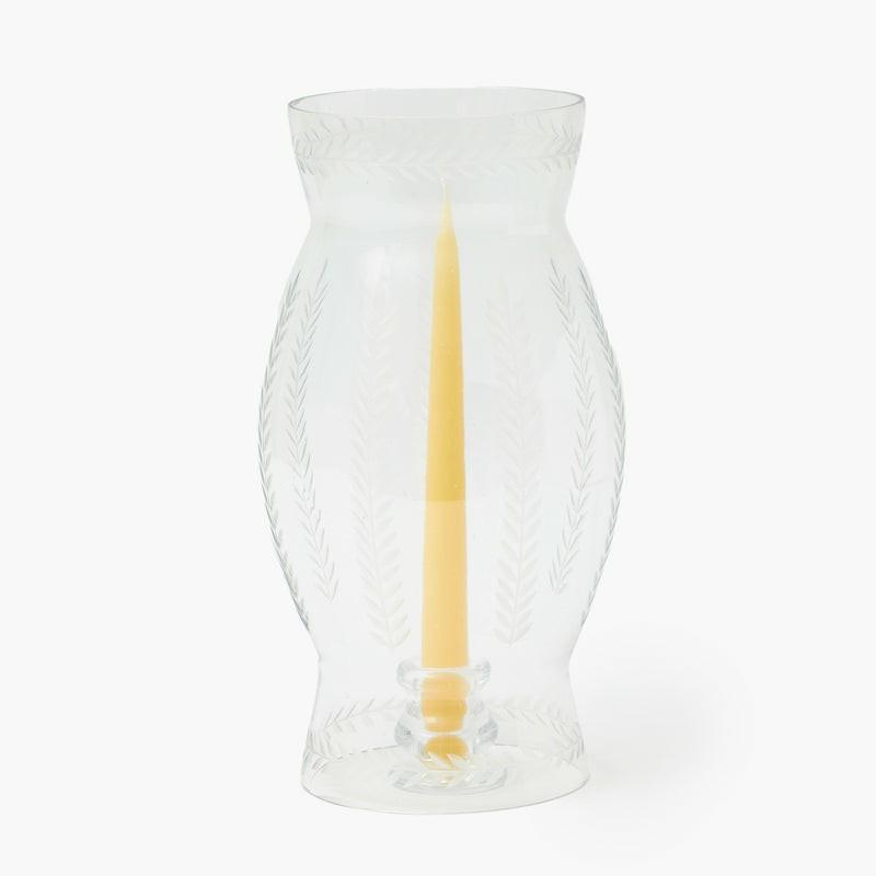 Engraved Glass Lantern Candleware