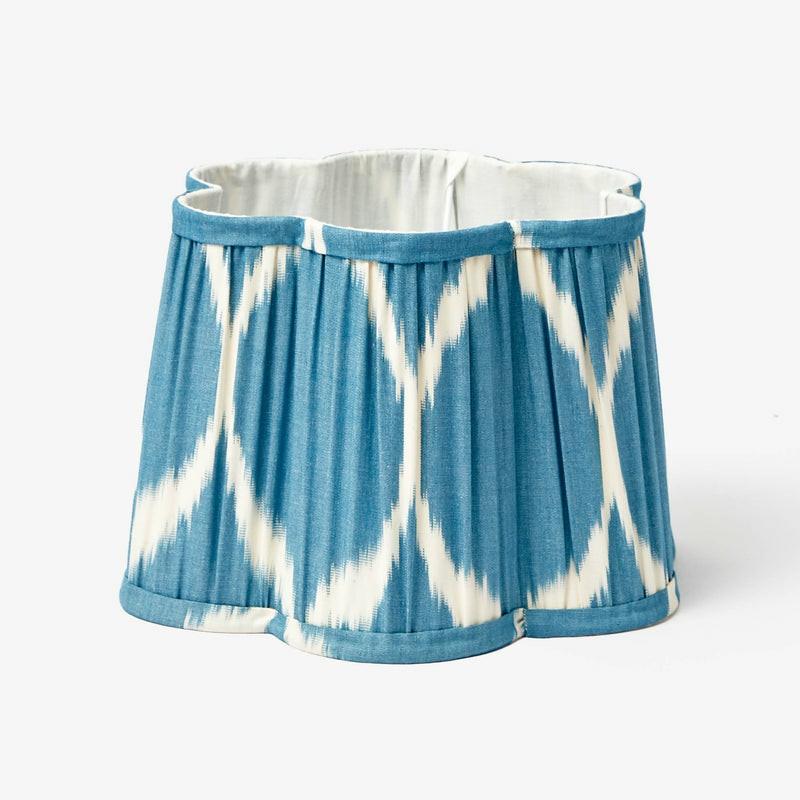 Eva Bleu Sarcelle Ikat Lampshade (30Cm) Home Decor