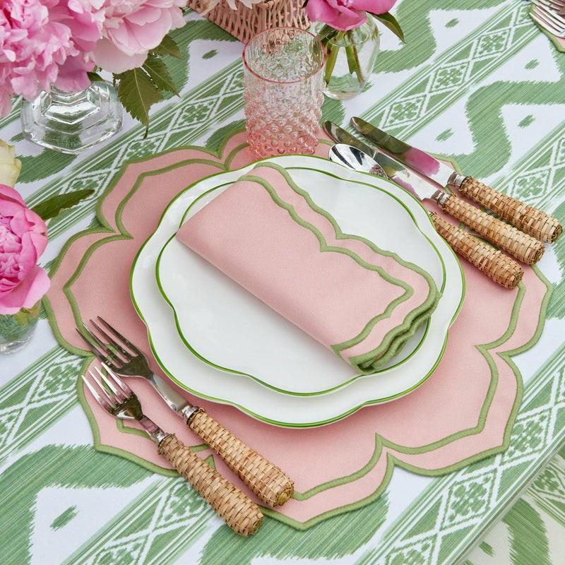 Fleur Pink Placemats & Napkins (Set Of 4) Table Linen