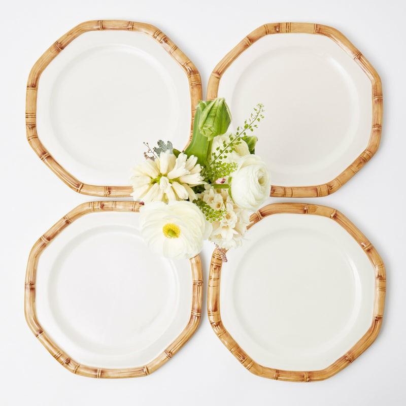 Geometric Bamboo Dinner Plate (Set Of 4) Crockery