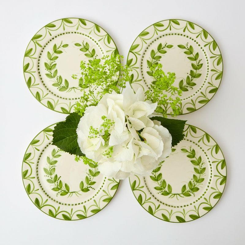 Green Garland Starter Plates (Set Of 4) Crockery