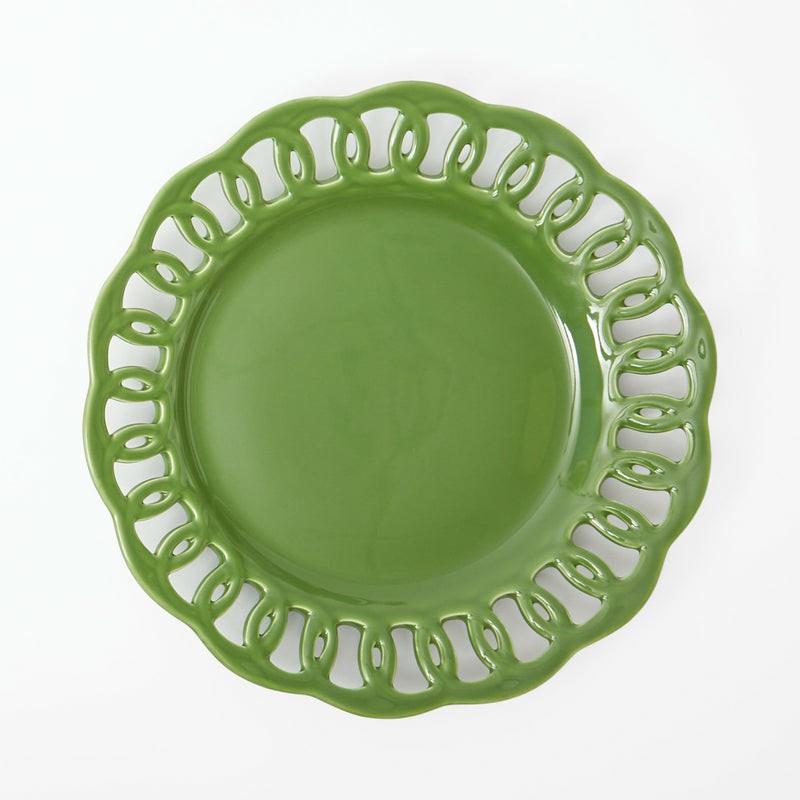 Green Lace Dinner Plate Crockery