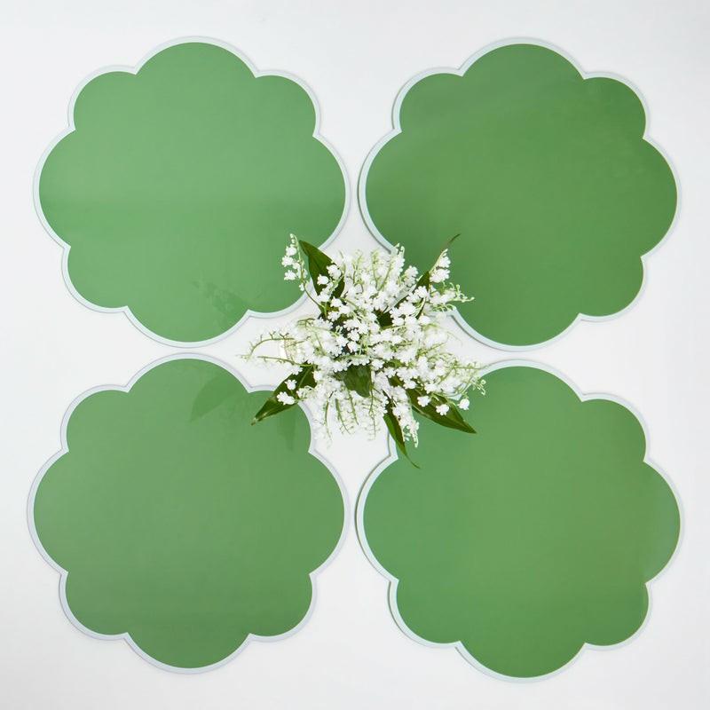 Green Lacquer Placemats (Set Of 4) Placemats