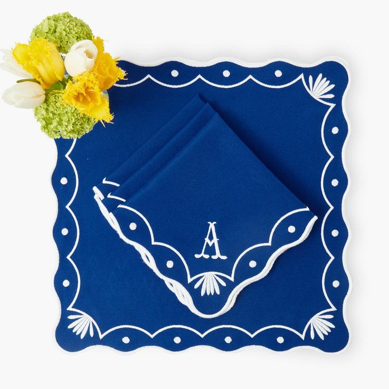 Isadora Blue Napkins (Set Of 4) Napkins