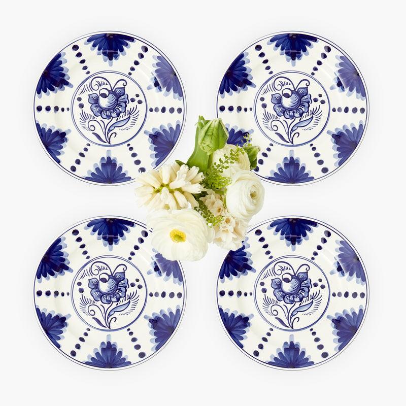 Kamari Blue Starter Plates (Set Of 4) Crockery