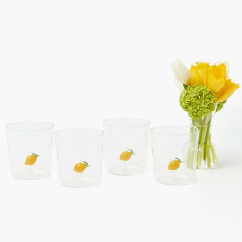 Lemon Glasses (Set Of 4) Glassware