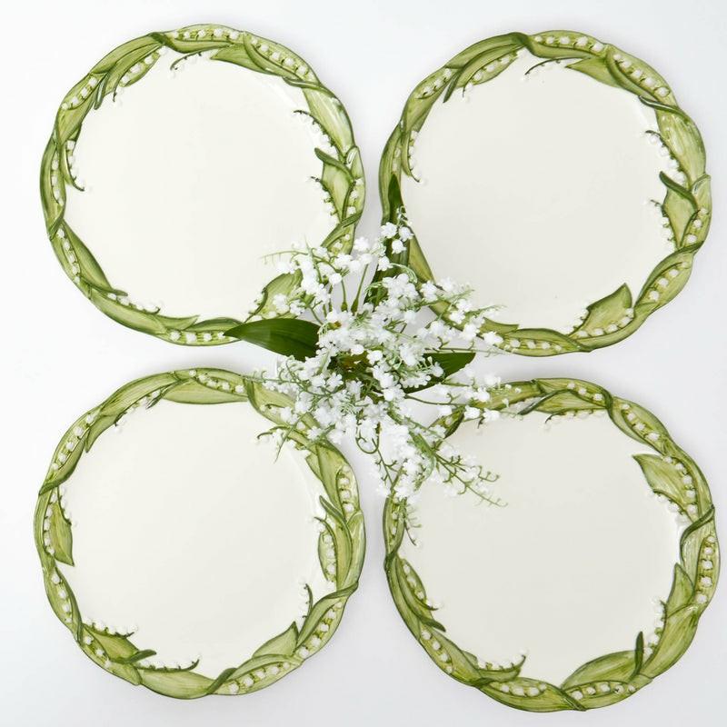 Lily Of The Valley Dinner Plates (Set Of 4) Crockery