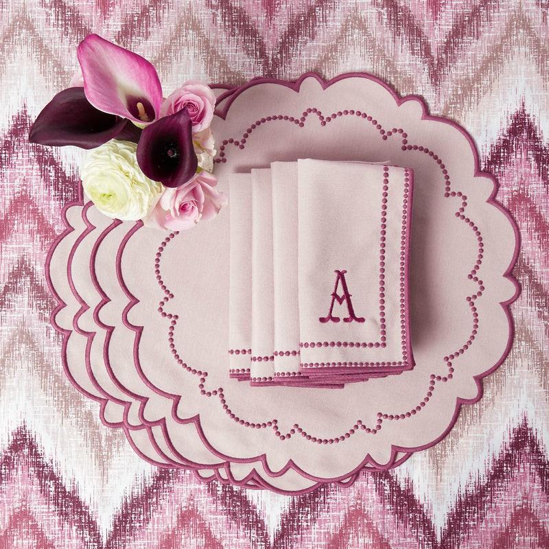 Mariana Pink Placemats & Napkins (Set Of 4) Table Linen