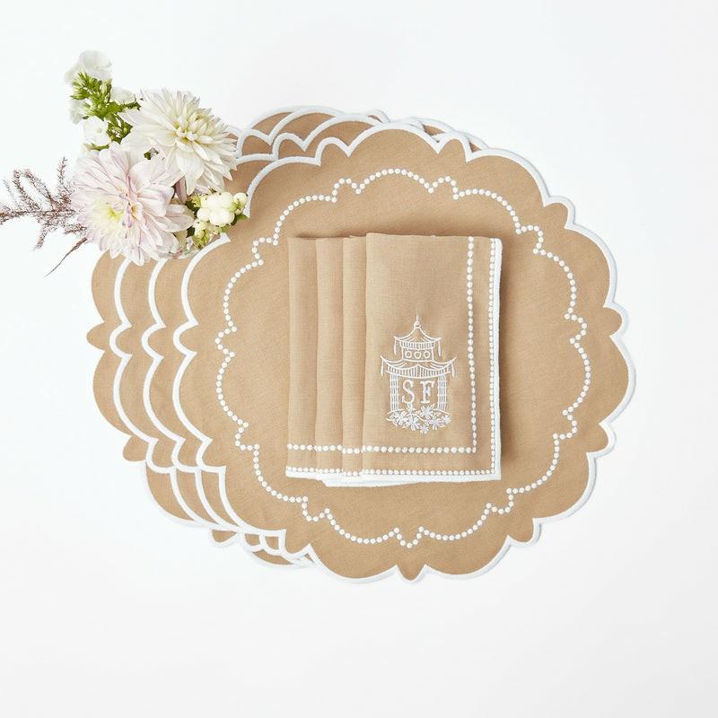 Mariana Sand Placemats & Napkins (Set Of 4) Table Linen