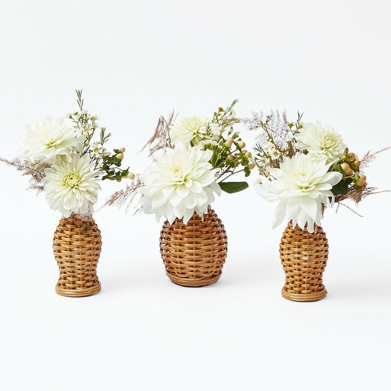 Mini Natural Rattan Vase (Set Of 3) Autumn Decorations