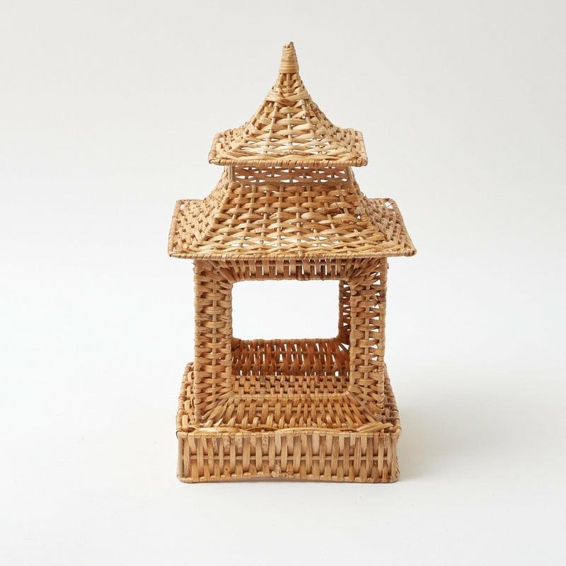 Natural Rattan Pagoda Lantern Autumn Decorations