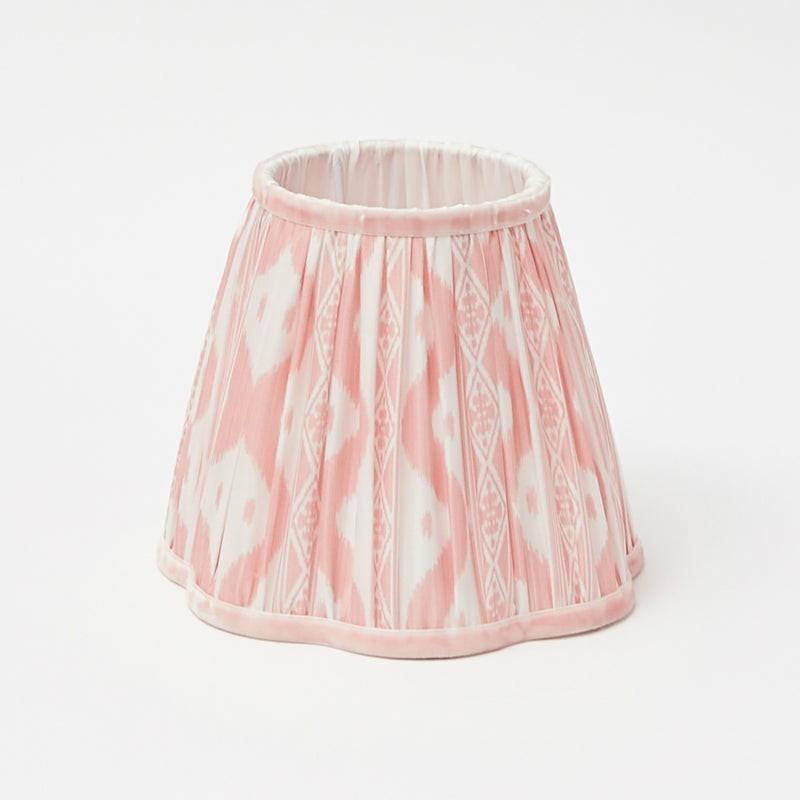 Pink Ikat Scalloped Lampshade (18Cm) Lampshades