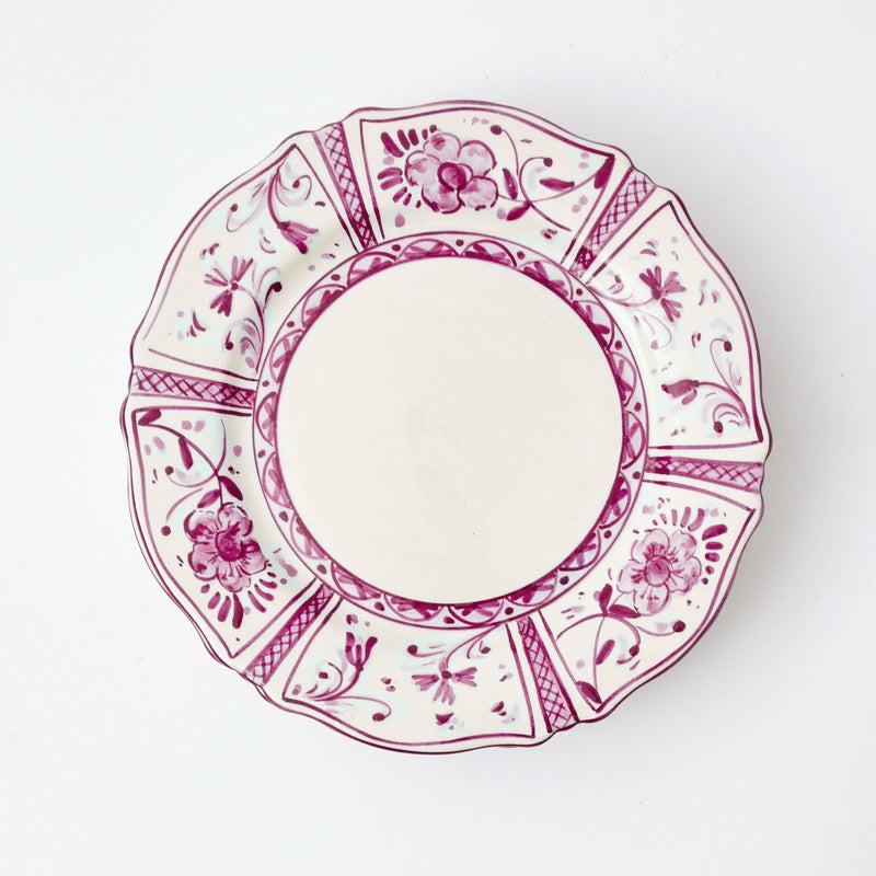 Purple Cadíz Hand Painted Dinner Plate Crockery