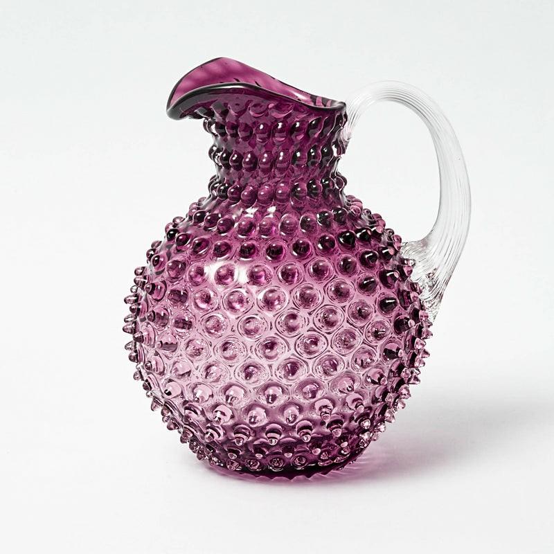 Purple Hobnail Jug Glassware