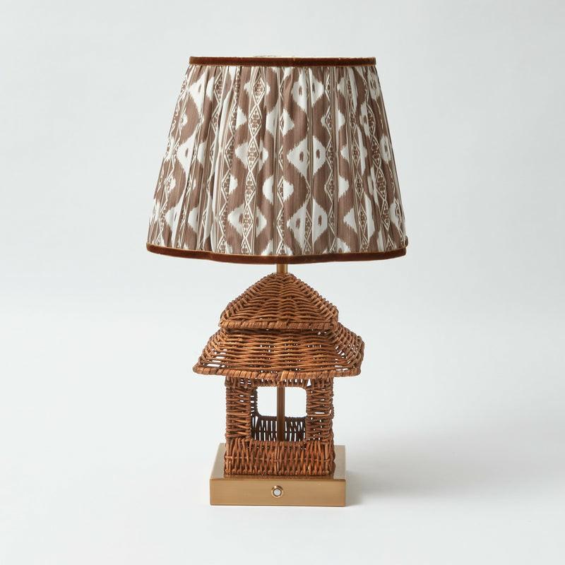 Rattan Rechargeable Pagoda Lamp Stand Lamp Stands