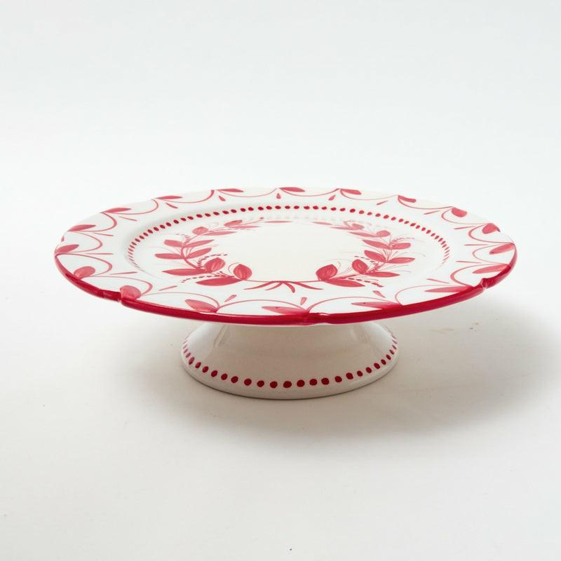 Red Elizabeth Garland Cake Stand Crockery