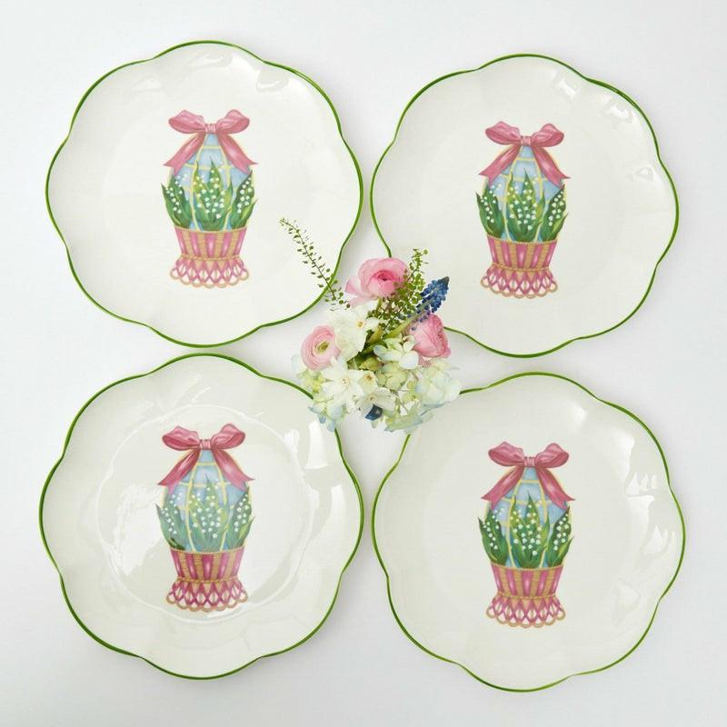 Scalloped Easter Dinner Plate (Set Of 4) Crockery