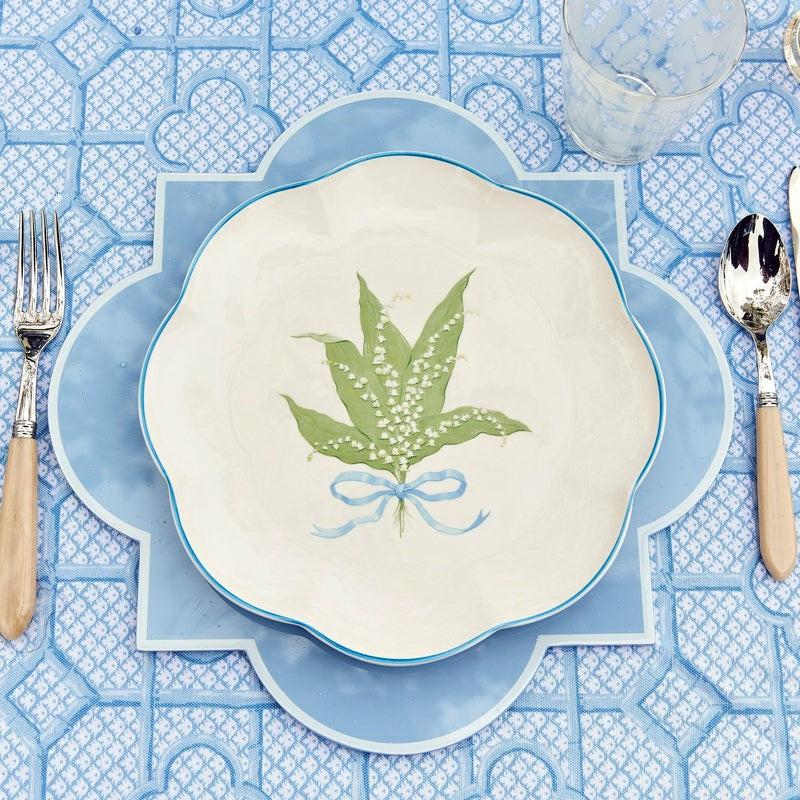 Scalloped Lily Of The Valley Dinner Plate Crockery