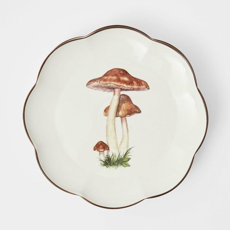 Scalloped Mushroom Dinner Plate Crockery