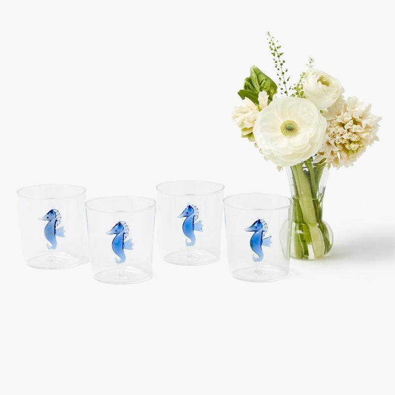 Seahorse Glasses (Set Of 4) Glassware