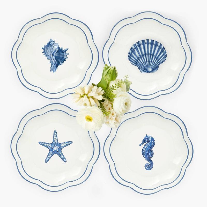 Seashore Dinner & Starter Plates (Set Of 8) Crockery