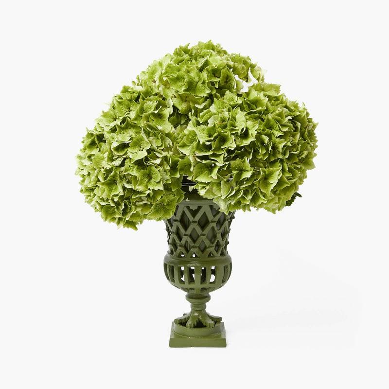 Small Adelaide Green Lattice Urn Home Decor