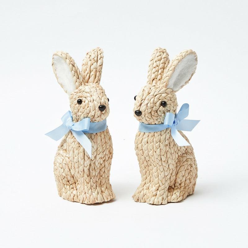 Small Raffia Rabbit (Pair) Decorations