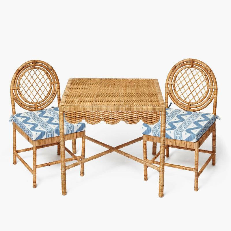 Small Rattan Table & Chair Set Furniture