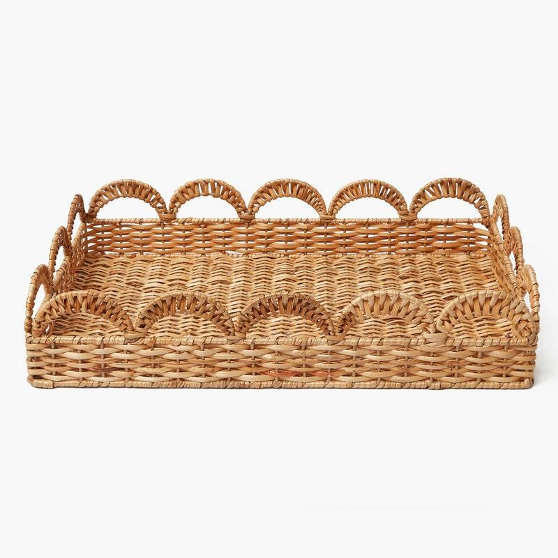 Elena Rattan Tray Home Decor