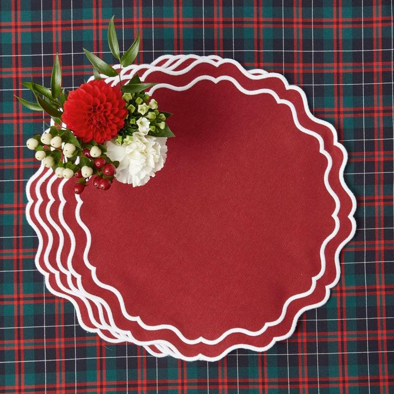 Katherine Berry Red Placemats (Set Of 4) Placemats