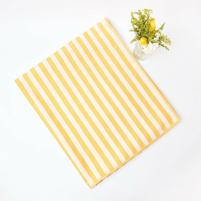 Passalacqua Yellow Stripe Tablecloth Table Linen