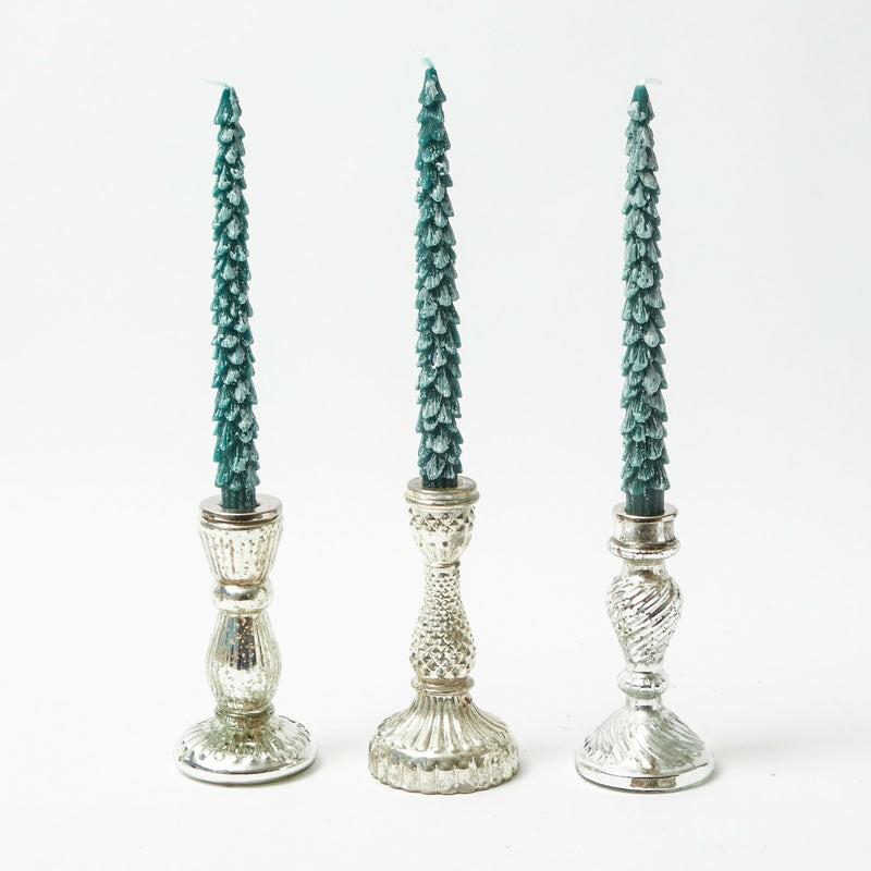 Trio Of Mercury Candle Holders (Assorted) Candle Holders