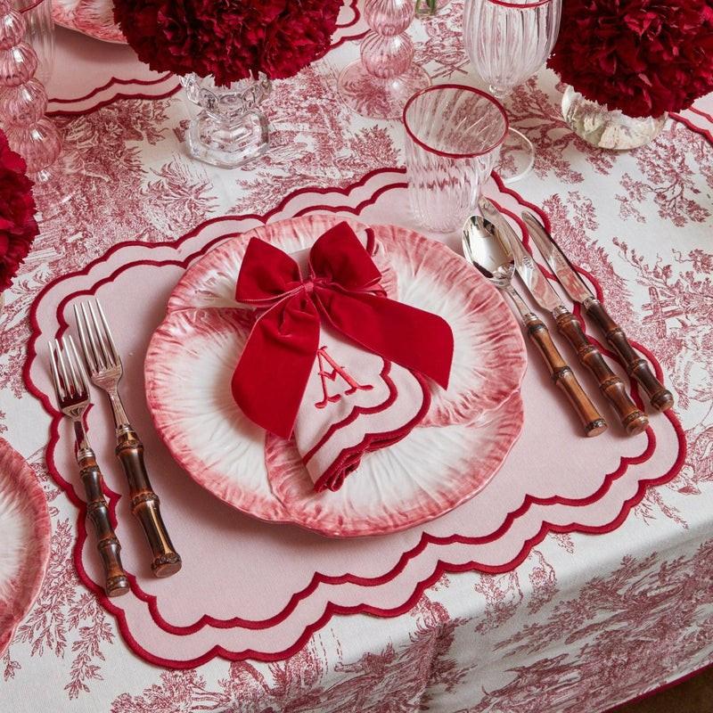 Valérie Pink Placemats & Napkins (Set Of 4) Table Linen