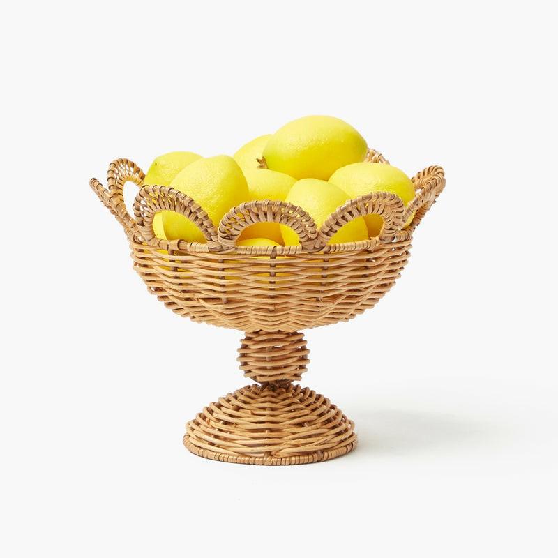 Small Elena Rattan Bowl Glassware